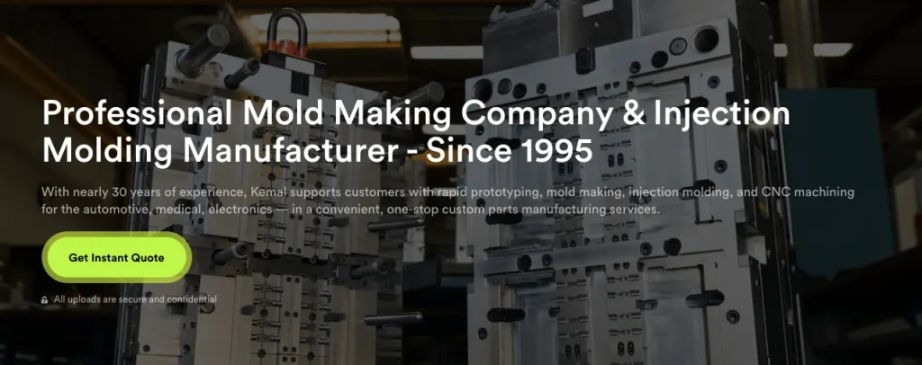 Kemal Manufacturing injection molding manfuacturers usa